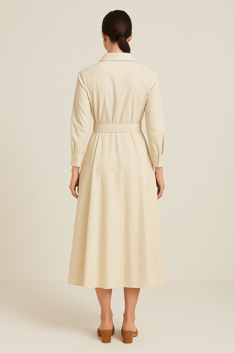 Sarah Women's Cotton Style Shirt Dress-Dresses-Arden & Row-Camden and Row